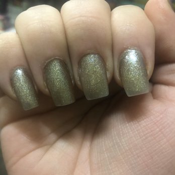 Pro Top Nails - After I (myself at home) tried fixing their messy work, this is the final look. - Nail Salons Near Me - Carson, California