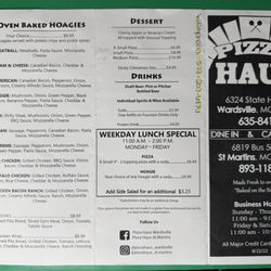 Pizza Haus - Menu