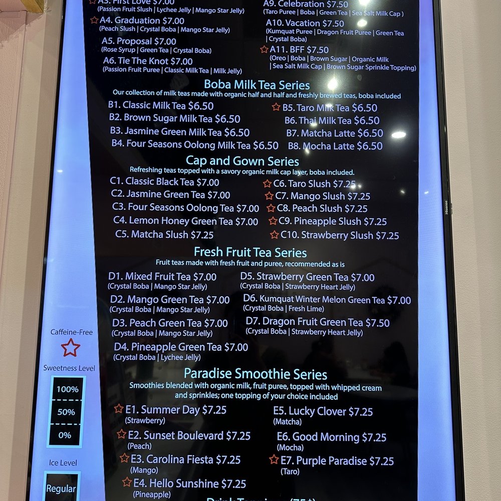 SweeTea Boba & Ice - Menu as of 7/16/23 - Bubble Tea Near Me - Cary, North Carolina SweeTea Boba & Ice - Menu as of 7/16/23 - Bubble Tea Near Me - Cary, North Carolina