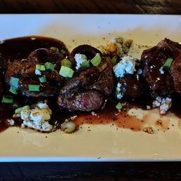 Steak tips appetizer, just right.