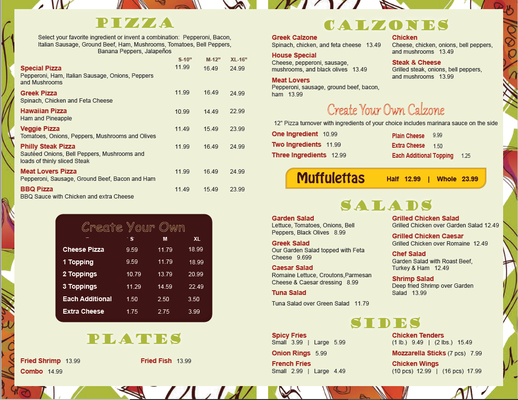 Menu photo 1 Nick's Pizza & Subs Gonzales, LA Menu photo 1 Nick's Pizza & Subs Gonzales, LA