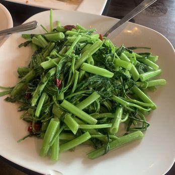 Asian Kitchen - Sautéed ong choy (aka water spinach) - Chinese Near Me - Durham, North Carolina Asian Kitchen - Sautéed ong choy (aka water spinach) - Chinese Near Me - Durham, North Carolina