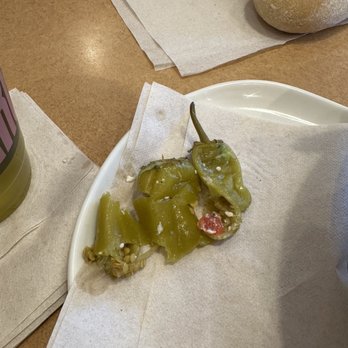 Panera Bread - Peppers on my salad were wilted and slimy seeds on the inside :( - Sandwiches Near Me - Anderson, Indiana