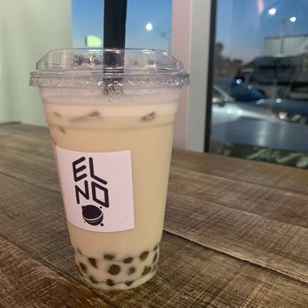 ELNO - The Garden Series: Golden Jasmina w Jasmine Boba - Nice Light Jasmine Milk Tea flavor. My go to 75% sweet 50% ice :). - Coffee & Tea Near Me - Panorama City, California ELNO - The Garden Series: Golden Jasmina w Jasmine Boba - Nice Light Jasmine Milk Tea flavor. My go to 75% sweet 50% ice :). - Coffee & Tea Near Me - Panorama City, California