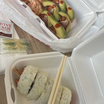 Sushi Asahi - 3 rolls half of three $24 - Sushi Bars Near Me - Riverside, California