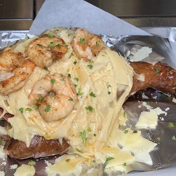 Stuff My Turkey - Alfredo shrimp turkey leg - Chicken Wings Near Me - Las Vegas, Nevada Stuff My Turkey - Alfredo shrimp turkey leg - Chicken Wings Near Me - Las Vegas, Nevada