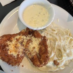 Sambino's European Bistro - Chicken Linone with fettuccine. So tender and packed with flavor!