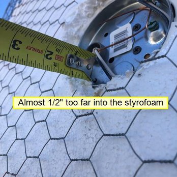 Shining Light Home Inspection Services - These should be less than 1/4" from final thickness, not deep into the foam. - Home Inspectors Near Me Shining Light Home Inspection Services - These should be less than 1/4" from final thickness, not deep into the foam. - Home Inspectors Near Me