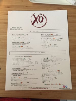 Menu photo 7 XO Bistro & Bar Edmonton, AB Menu photo 7 XO Bistro & Bar Edmonton, AB