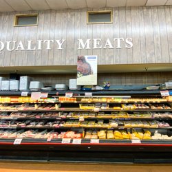 Kingsburg Super Market - Stocked meats, next to (not shown) butcher counter