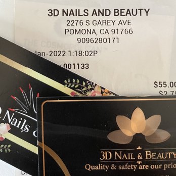 3D Nails & Beauty - January 2022 Gel Manicure & Pedicure $55. As of this week $75. - Waxing Near Me - Pomona, California