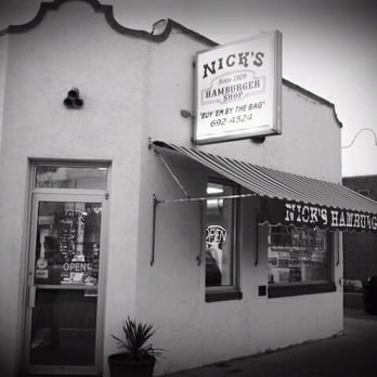 Nick's Hamburger Shop - the front of the building - Burgers Near Me - Brookings, South Dakota