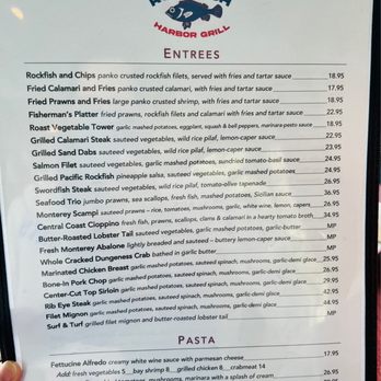 Rockfish Harbor Grill - Menu pg 2 - Seafood Near Me - Monterey, California Rockfish Harbor Grill - Menu pg 2 - Seafood Near Me - Monterey, California