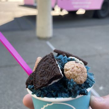 Sugar + Spoon - Cookie Monster dough - Food Trucks Near Me Sugar + Spoon - Cookie Monster dough - Food Trucks Near Me