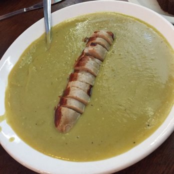 Schilo's - Split pea soup with a bratwurst - Delis Near Me - San Antonio, Texas Schilo's - Split pea soup with a bratwurst - Delis Near Me - San Antonio, Texas