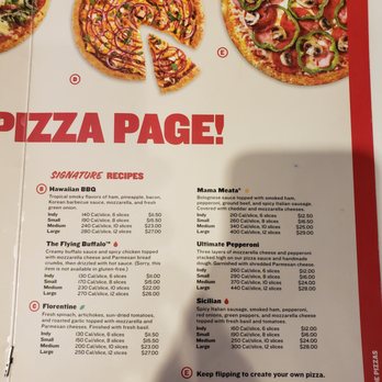Boston's Pizza Restaurant & Sports Bar - part of the pizza menu - Pizza Near Me - Pooler, Georgia