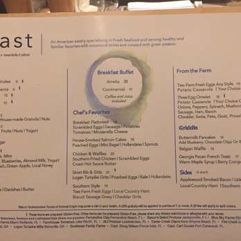 Coast - Menu - New American Near Me - Amelia Island, Florida Coast - Menu - New American Near Me - Amelia Island, Florida
