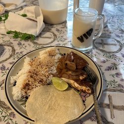 Live Bait Sport Fishing - Mahi mahi marinated in authentic Mexican chiles, fresh tortillas, arroz, y horchata.