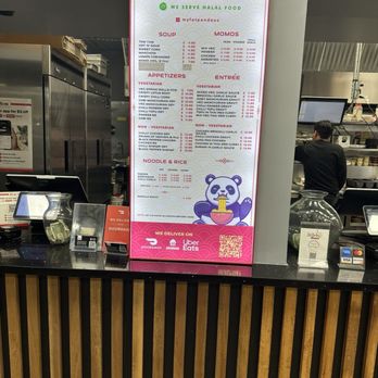 Fat Panda - The menu at fat panda in the food court! - Chinese Near Me - Edison, New Jersey