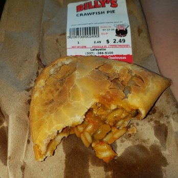 Billy's Boudin and Cracklin - Crawfish pie, lots of meat! Delish. - Cajun/Creole Near Me - Lafayette, Louisiana