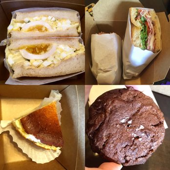 Café Dear Leon - Tamago sandwich ($7), Cold Cut Sandwich ($8), Cheesecake Slice ($5), Coudble Chocolate Chip Cookie ($3) - Cafes Near Me - Baltimore, Maryland