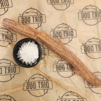 The Compound by Dirt Dog - Churro w/horchata whipped cream - Hot Dogs Near Me - Commerce, California The Compound by Dirt Dog - Churro w/horchata whipped cream - Hot Dogs Near Me - Commerce, California