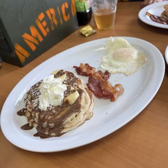 No Toro Cafe - Banana Nutella pancakes. - Breakfast & Brunch Near Me - Artesia, California No Toro Cafe - Banana Nutella pancakes. - Breakfast & Brunch Near Me - Artesia, California