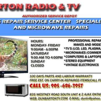 Dunbarton Radio & TV - Photo - Electronics Near Me - Ajax, Ontario Dunbarton Radio & TV - Photo - Electronics Near Me - Ajax, Ontario