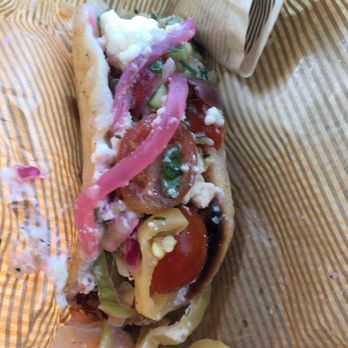 CAVA - Mini Pita w/ a little bit of everything - Mediterranean Near Me - Irvine, California CAVA - Mini Pita w/ a little bit of everything - Mediterranean Near Me - Irvine, California