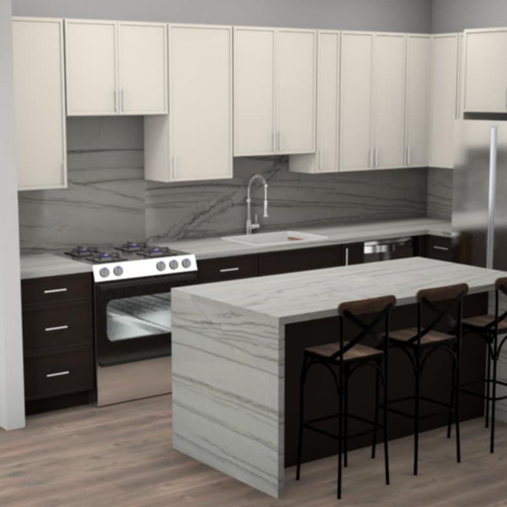 Alba Kitchen and Bath - The rendering Serenay put together for us after we sent her the dimensions and current kitchen pictures - Kitchen & Bath Near Me - East Hanover, New Jersey