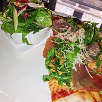 Firebird - Serrano Ham, Rocket and Gran Padano Pizza with Salad - Italian Near Me - Glasgow, GLG