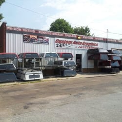 Custom Auto Graphics & Accessories - Shop entrance facing 16th street.