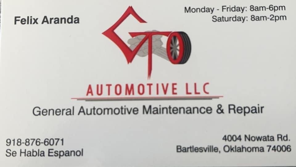GTO AUTOMOTIVE Updated October 2024 Request a Quote 4004 Nowata