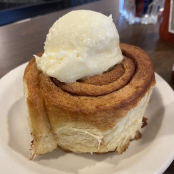 Flat Tire Diner - The best cinnamon roll of my life! - American Near Me - Old Hickory, Tennessee Flat Tire Diner - The best cinnamon roll of my life! - American Near Me - Old Hickory, Tennessee