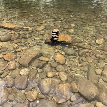 The Sinks - The water behind these rocks gets to about 5 feet. Very clear. - Parks Near Me - Gatlinburg, Tennessee