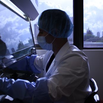 Ocyon Interventional Regenerative Medicine - Dr. Bashir at our on-site lab processing stem cells for same day procedures. - Orthopedists Near Me Ocyon Interventional Regenerative Medicine - Dr. Bashir at our on-site lab processing stem cells for same day procedures. - Orthopedists Near Me