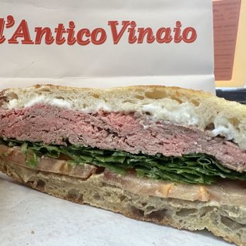All’Antico Vinaio - The New Yorker with extra beef - Italian Near Me - New York, New York All’Antico Vinaio - The New Yorker with extra beef - Italian Near Me - New York, New York