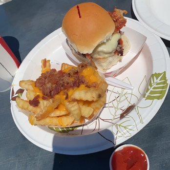 Harry's Place - Bacon cheeseburger and loaded fries - Burgers Near Me - Colchester, Connecticut Harry's Place - Bacon cheeseburger and loaded fries - Burgers Near Me - Colchester, Connecticut