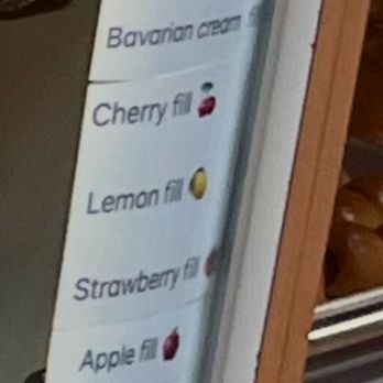 Snowflake Donuts - sawdust Rd - Filling options - Donuts Near Me - The Woodlands, Texas