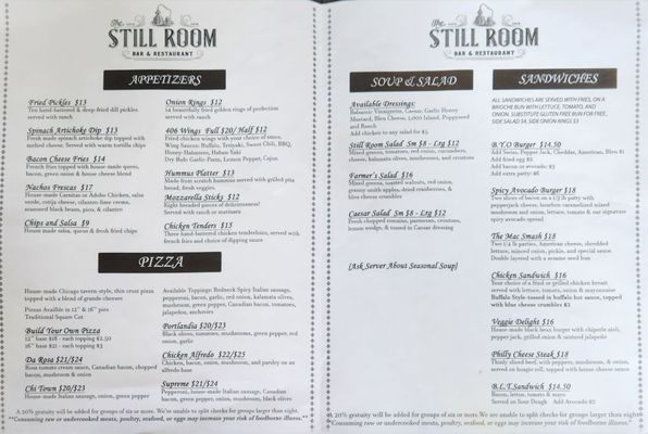 Menu photo 6 The Still Room Missoula, MT Menu photo 6 The Still Room Missoula, MT