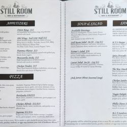 The Still Room - Menu May 2024