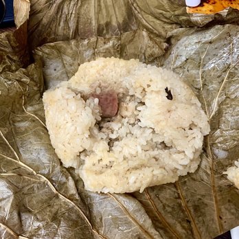 Homestyle Dim Sum - Sticky Rice Wrapped in Lotus Leaf Is tasty but wish there was more filling $3.95 4* - Dim Sum Near Me - Seattle, Washington Homestyle Dim Sum - Sticky Rice Wrapped in Lotus Leaf Is tasty but wish there was more filling $3.95 4* - Dim Sum Near Me - Seattle, Washington