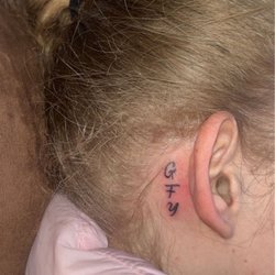 Vivid Ink - Gfy was a favorite saying from a loved who passed away. small but the font turned out beautiful.
