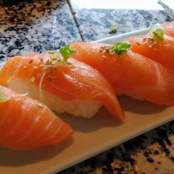 Sushi Den - Salmon nigiri - Japanese Near Me - Denver, Colorado