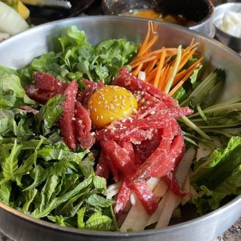 TEN BBQ - Beef tare tare bibimbap - Korean Near Me - Los Angeles, California TEN BBQ - Beef tare tare bibimbap - Korean Near Me - Los Angeles, California