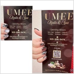 Umee Nails & Spa - Penny hand painted all the artwork on my awesome mani! No stencils or generic flowers here .