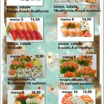Oushiza - Menu classic - Sushi Bars Near Me - Tourcoing, 59 Oushiza - Menu classic - Sushi Bars Near Me - Tourcoing, 59
