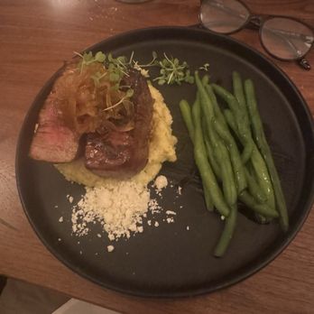 The Mission - Linz Reserve filet on polenta - Latin American Near Me - Gilbert, Arizona