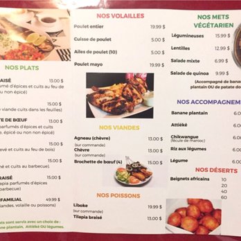 Makasi - Menu - African Near Me - Gatineau, Quebec Makasi - Menu - African Near Me - Gatineau, Quebec
