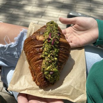 Librae Bakery - Rose pistachio croissant - Bakeries Near Me - New York, New York